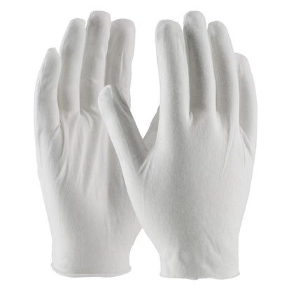 CleanTeam 97-500J Premium, Light Weight Cotton Lisle Inspection Glove with Unhemmed Cuff - Jumbo Size