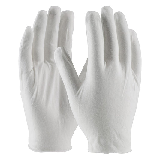 CleanTeam 97-500J Premium, Light Weight Cotton Lisle Inspection Glove with Unhemmed Cuff - Jumbo Size