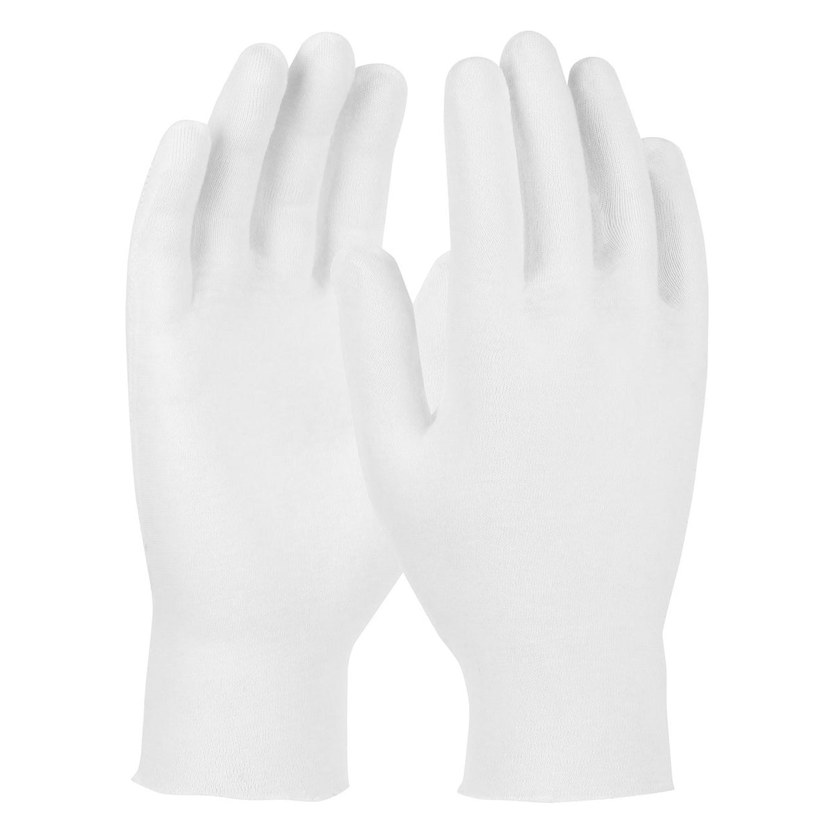 CleanTeam 97-501/10 Premium, Light Weight Cotton Lisle Inspection Glove with Unhemmed Cuff - 10.5"