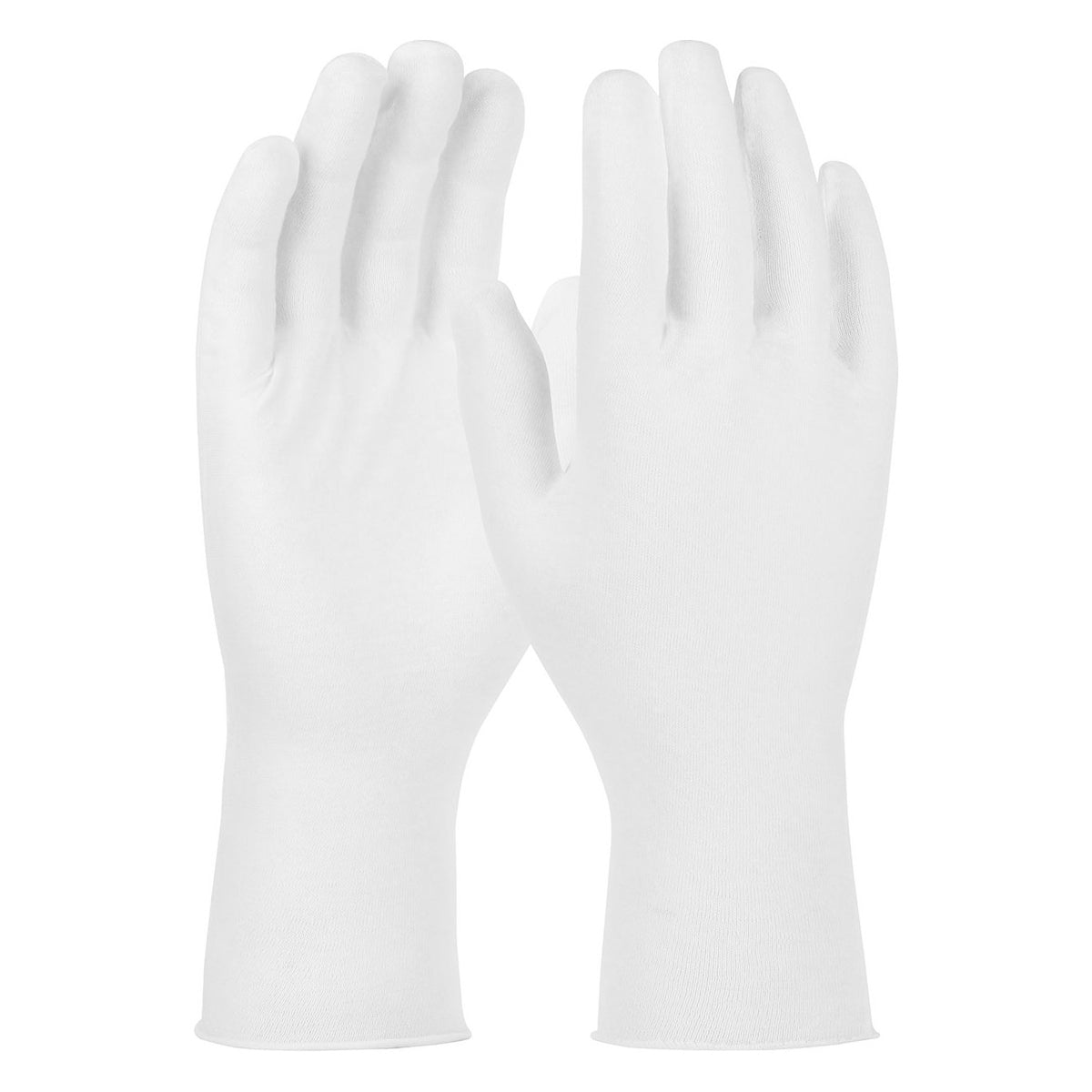 CleanTeam 97-501/12 Premium, Light Weight Cotton Lisle Inspection Glove with Unhemmed Cuff - 12"