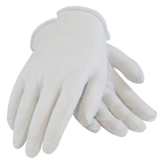 CleanTeam 97-501I Economy, Light Weight Cotton Lisle Inspection Glove with Unhemmed Cuff - Ladies'