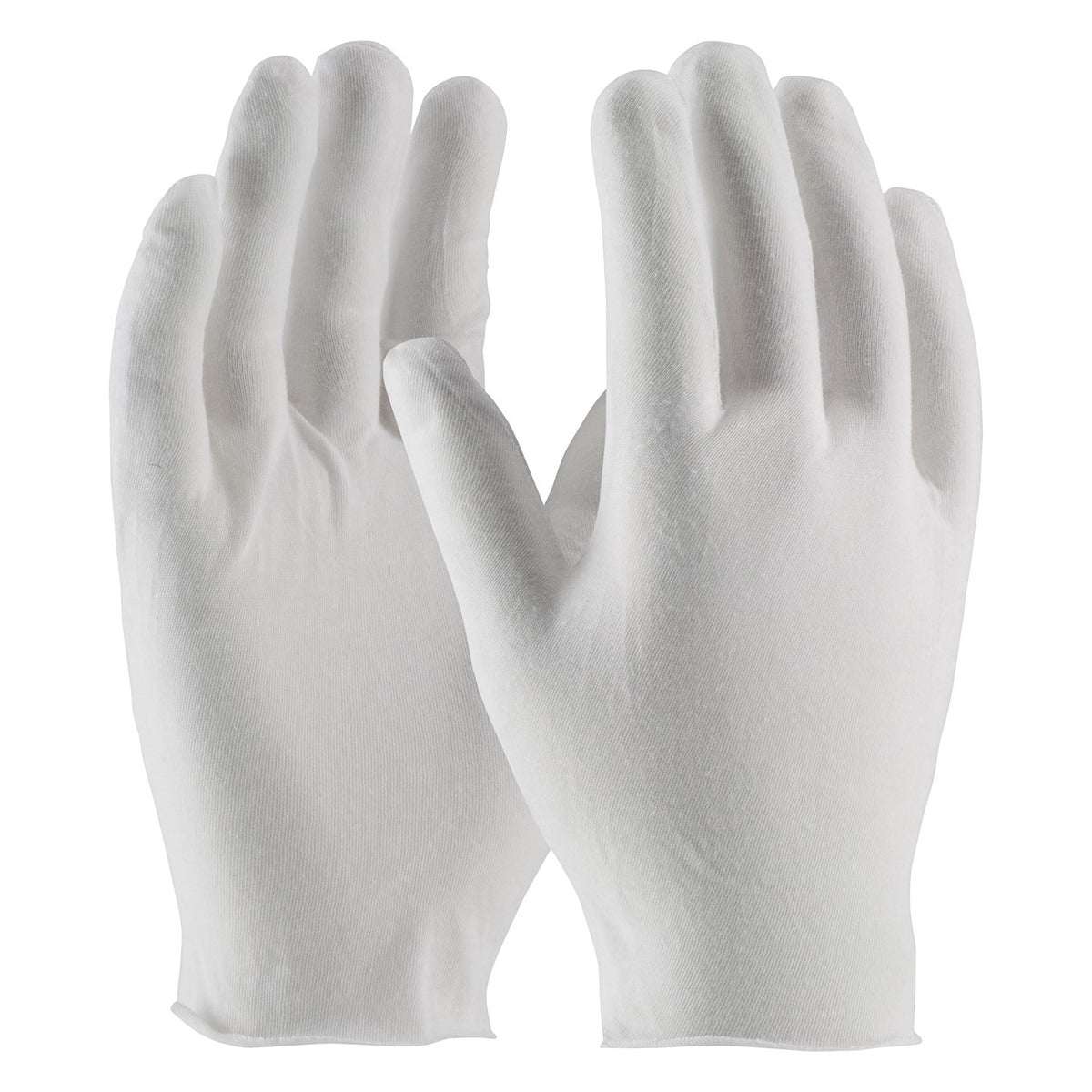 CleanTeam 97-511 Economy, Light Weight Cotton Lisle / Polyester Inspection Glove with Unhemmed Cuff - Ladies'