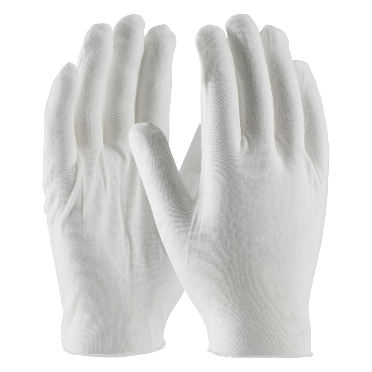 CleanTeam 97-520 Medium Weight Cotton Lisle Inspection Glove with Unhemmed Cuff - Men's