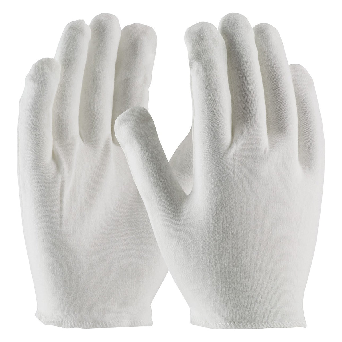 CleanTeam 97-540H Heavy Weight Cotton Lisle Inspection Glove with Overcast Hem Cuff - Men's