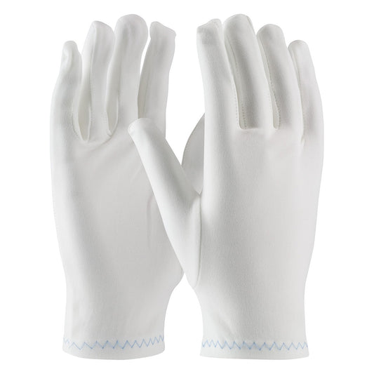 CleanTeam 98-700 Heavy Weight Stretch Nylon Inspection Glove with Zig-Zag Stitched Rolled Hem - Full Fashion Pattern