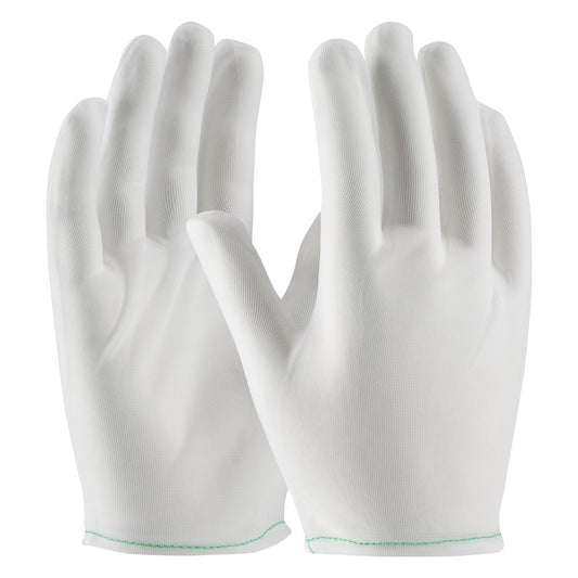CleanTeam 98-740 40 Denier Tricot Inspection Glove with Rolled Hem Cuff - Men's