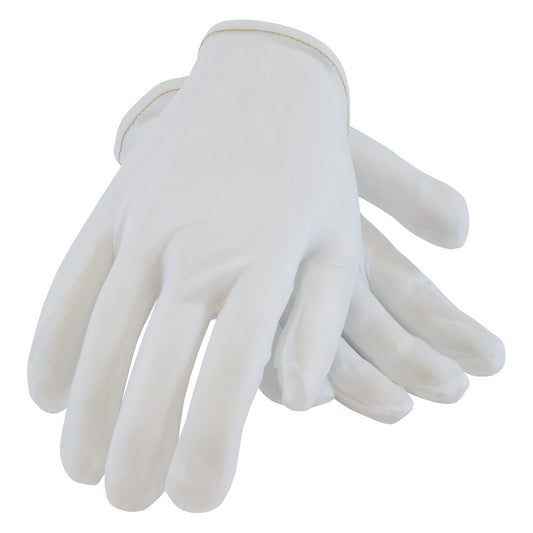 CleanTeam 98-741 40 Denier Tricot Inspection Glove with Rolled Hem Cuff - Ladies'