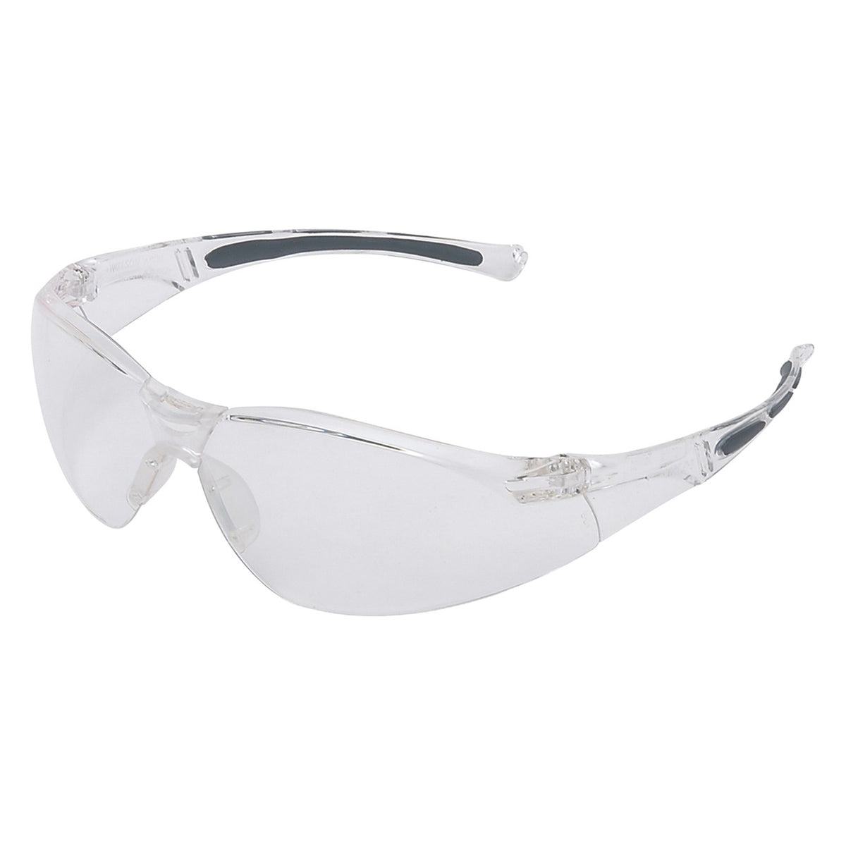 Uvex A800 Rimless Clear Safety Glasses With Clear Anti-Scratch and Hard Coat Lens