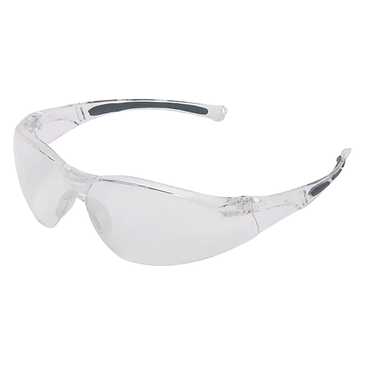 Uvex A805 Rimless Gray Safety Glasses With Clear Anti-Fog Lens