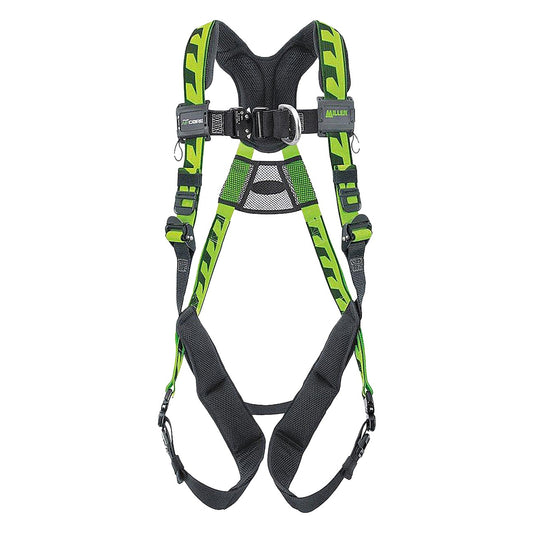 Miller AAF-QC Premium Breathable Full-Body Harness with Lightweight Aluminum Hardware, 5 Points of Adjustment, with Back/Front D-Rings and Quick-Connect Chest & Leg Buckles