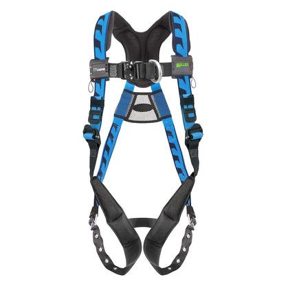 Miller AAF-TB Premium Breathable Full-Body Harness with Lightweight Aluminum Hardware, 5 Points of Adjustment, Back & Front D-Rings and Quick-Connect Chest & Tongue Leg Buckles