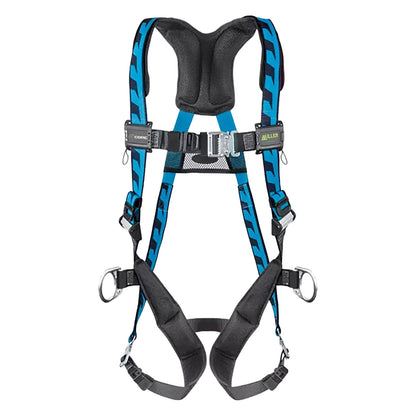 Miller AC-QC-D Premium Breathable Full-Body Harness with Steel Hardware, 5 Points of Adjustment, Back/Side D-Ring and Quick-Connect Chest & Leg Buckles