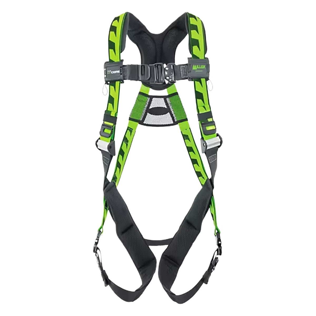 Miller ACA-QC Premium Breathable Full-Body Harness with Lightweight Aluminum Hardware, 5 Points of Adjustment, Back D-Ring and Quick-Connect Chest & Leg Buckles