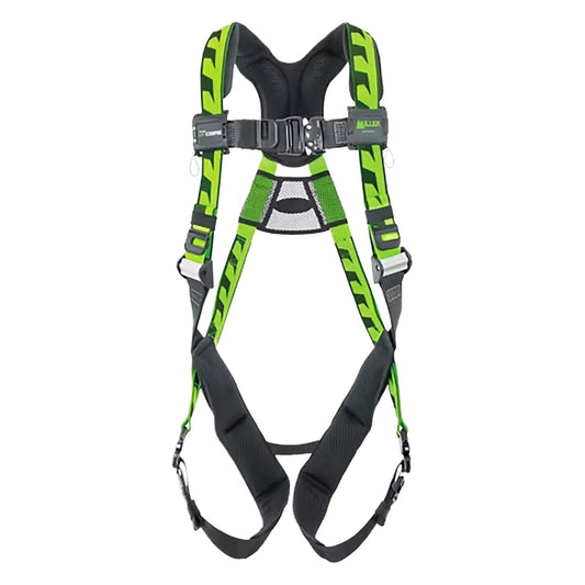Miller ACA-QC Premium Breathable Full-Body Harness with Lightweight Aluminum Hardware, 5 Points of Adjustment, Back D-Ring and Quick-Connect Chest & Leg Buckles