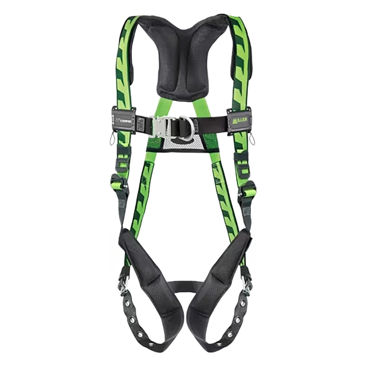 Miller ACF-TB Premium Breathable Full-Body Harness with Steel Hardware, 5 Points of Adjustment, Back/SIde D-Rings and Quick-Connect Chest Buckle & Tongue Leg Buckles