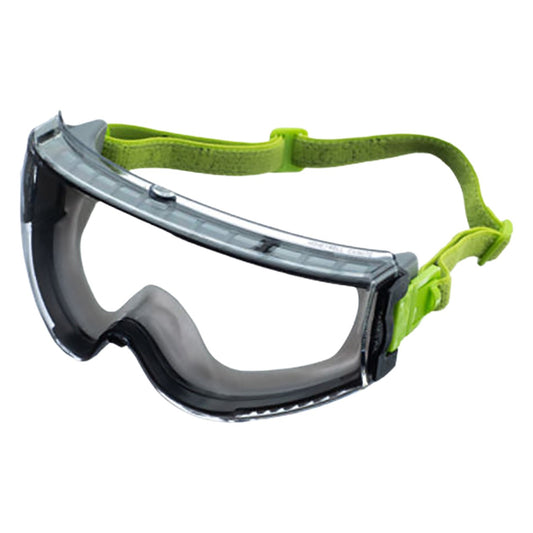 Uvex AG01CLHSI Indirect Vent Goggle with Gray Body, Clear Lens and Hydroshield® Anti-Fog coating - Fabric Strap