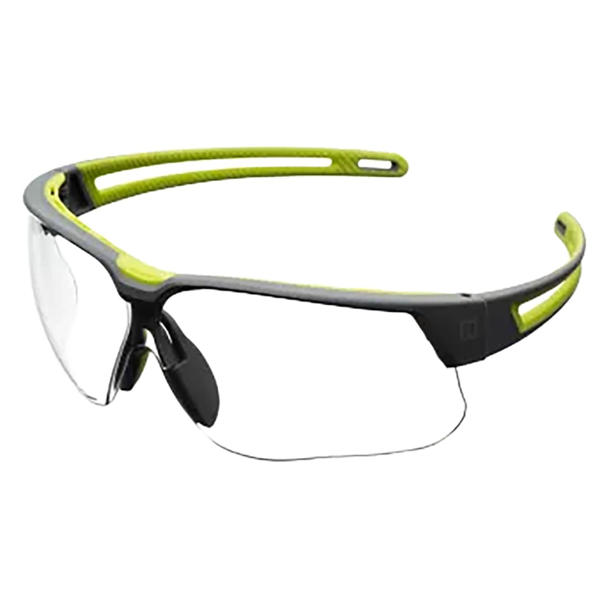 Uvex AS01RD15UD Semi-Rimless Safety Glasses with Black Frame, Clear Lens with Ultra-Dura® Hardcoat - +1.50 Diopter