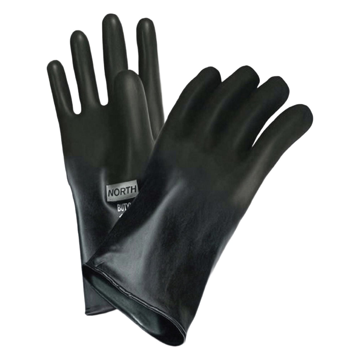 North B074GI 7 Mil Butyl Rubber Glove with Smooth Grip - 14"