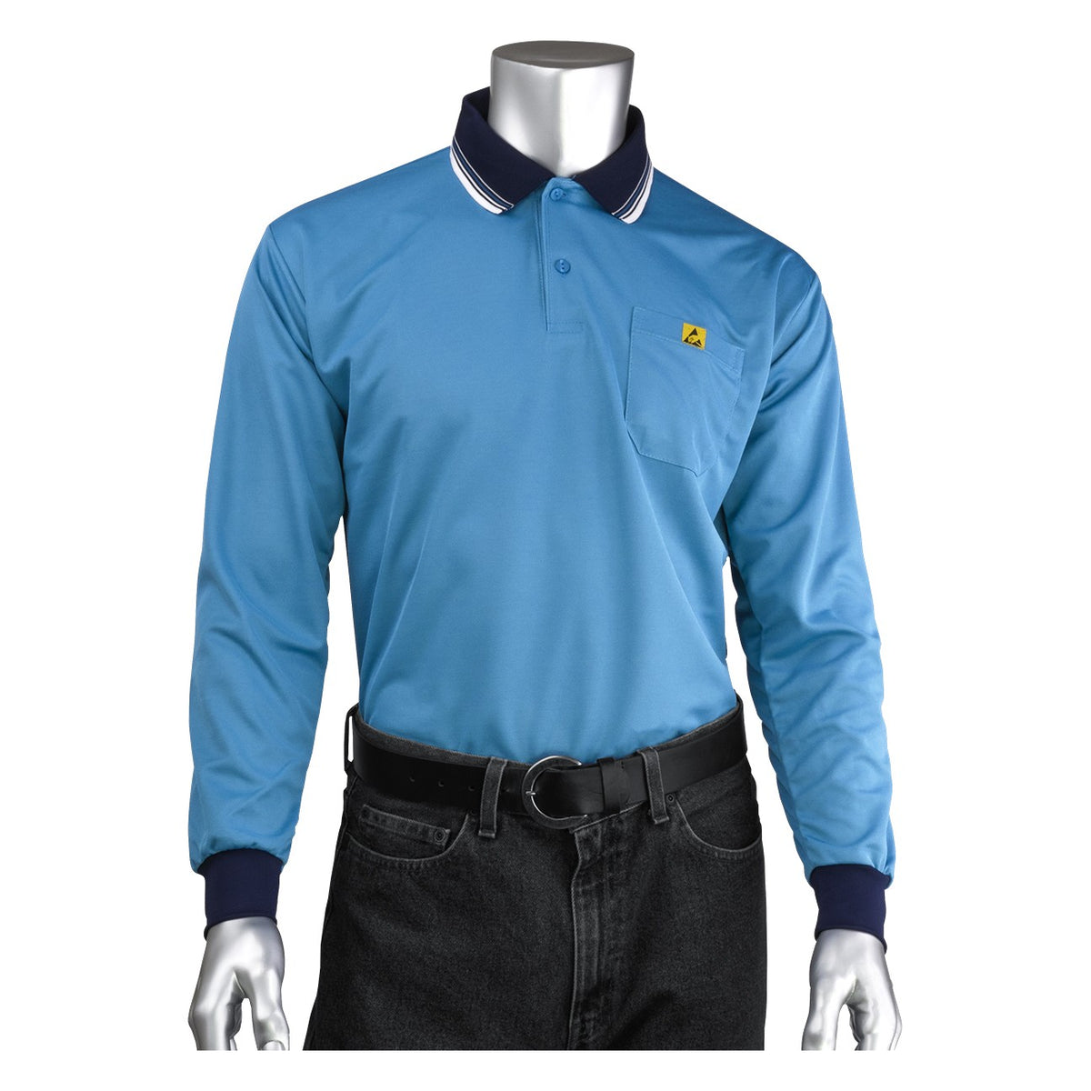 Uniform Technology BP801LC-RB Long Sleeve ESD Polo Shirt