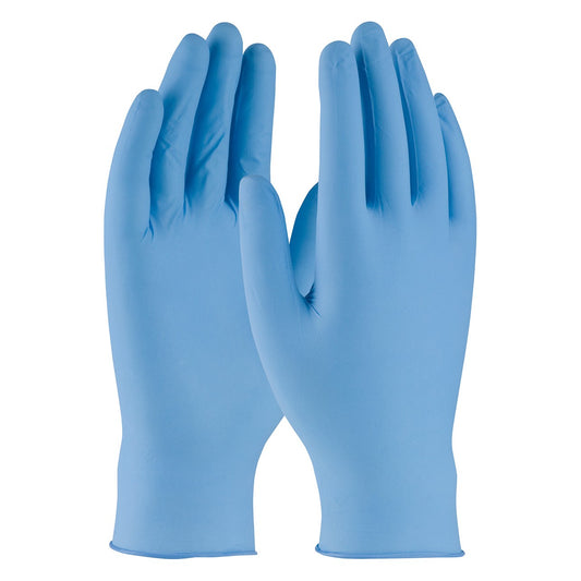 QRP BQF12 Disposable Nitrile Glove, Powder Free with Textured Grip - 5 mil