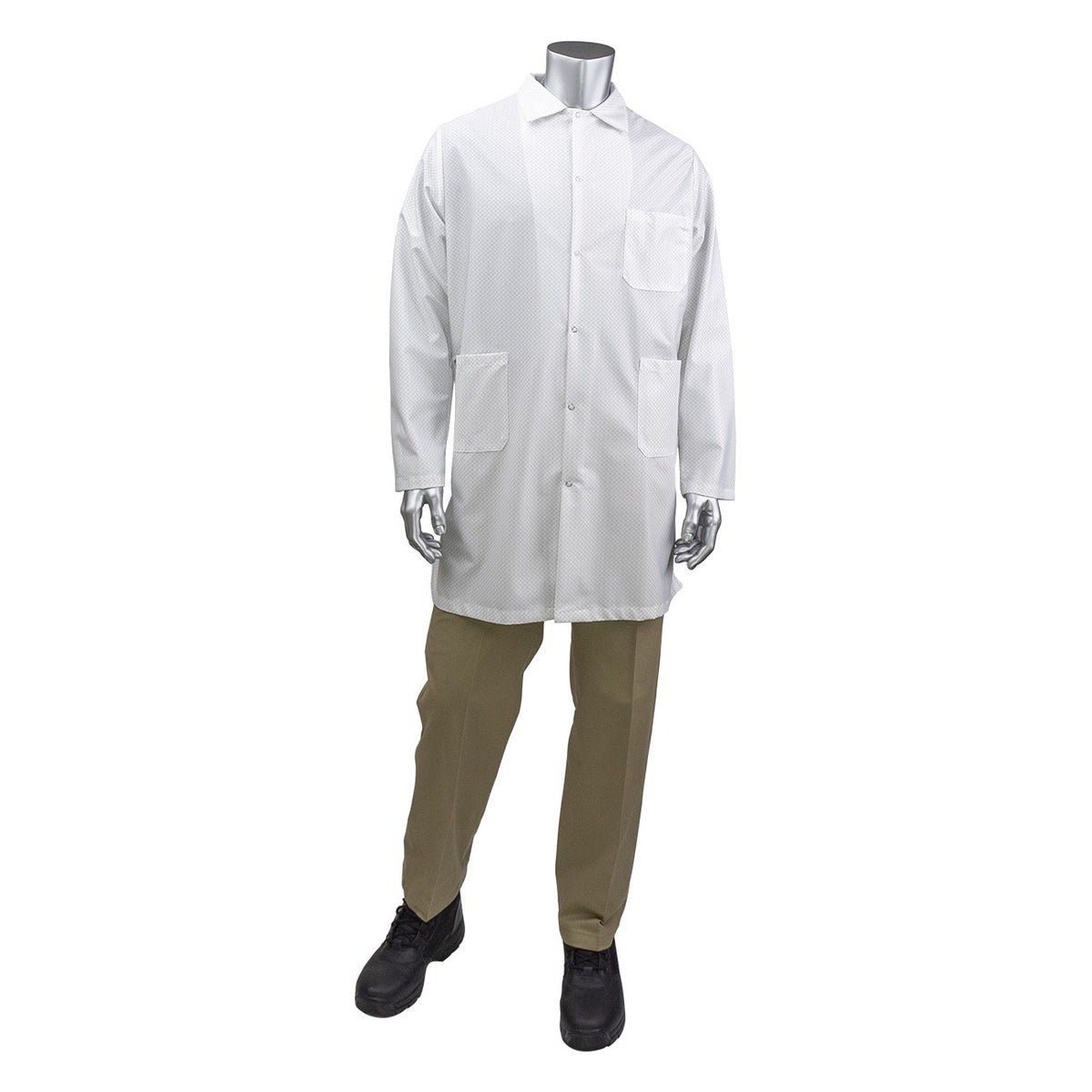 Uniform Technology BR59N-45WH Staticon Long ESD Labcoat