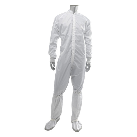 Uniform Technology CC1245-68WH Maxima ESD ISO 4 (Class 10) Cleanroom ESD Coverall