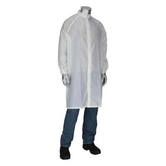 Uniform Technology CFR-60WH Taffeta ISO 6 (Class 1,000) Cleanroom Frock