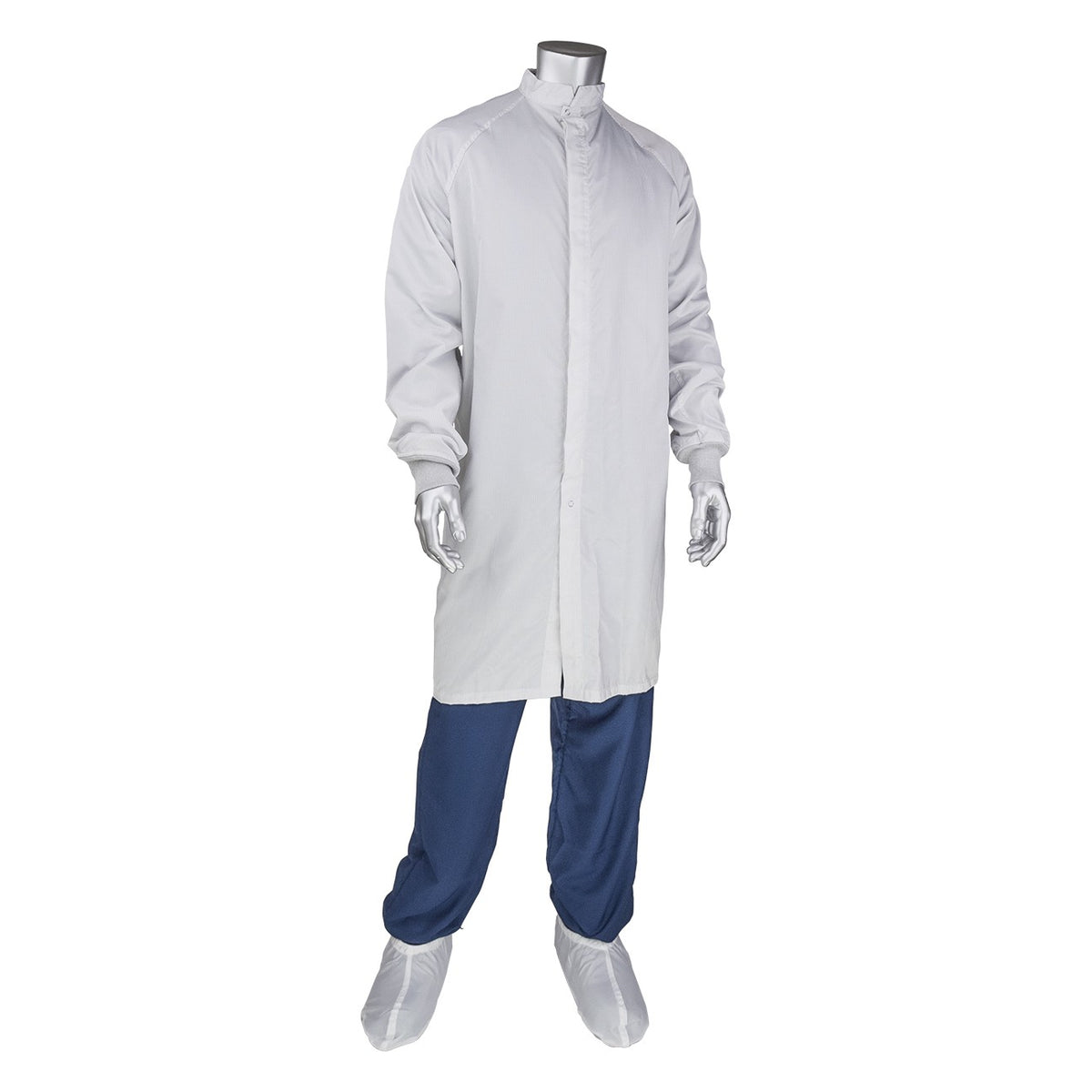 Uniform Technology CFRZC-89WH Disctek 2.5 Grid ISO 4 (Class 10) Cleanroom Frock