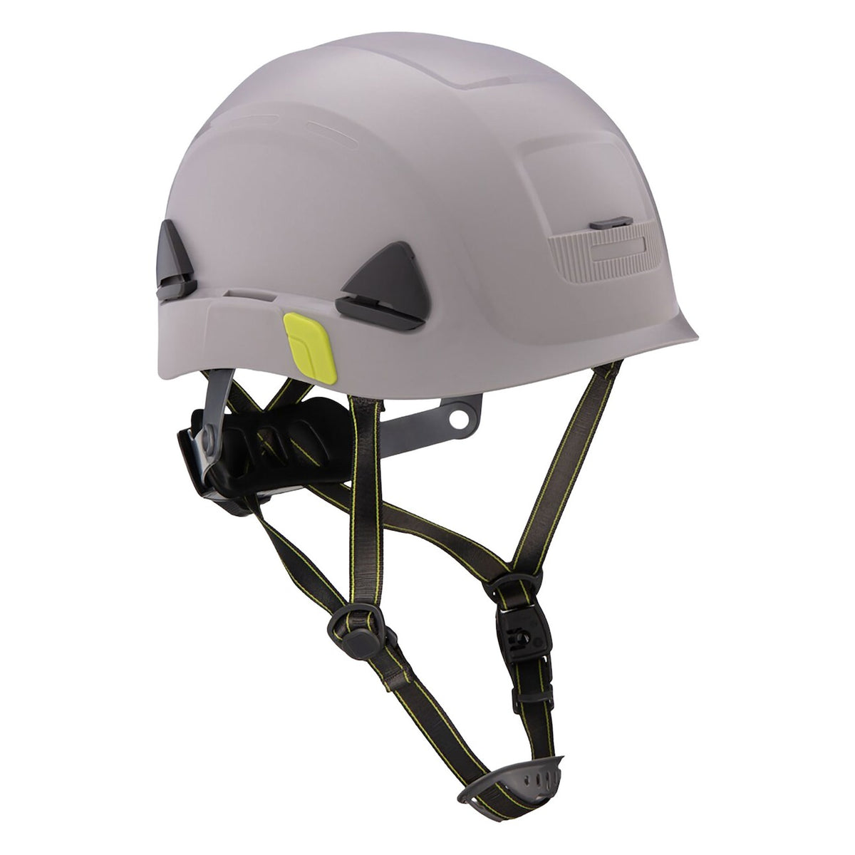 Fibre-Metal CSH100 Type II Non-Vented, Industrial Climbing Helmet with HDPE Shell, 8-Point Textile Suspension, Wheel Ratchet Adjustment and a 4-Point Chinstrap