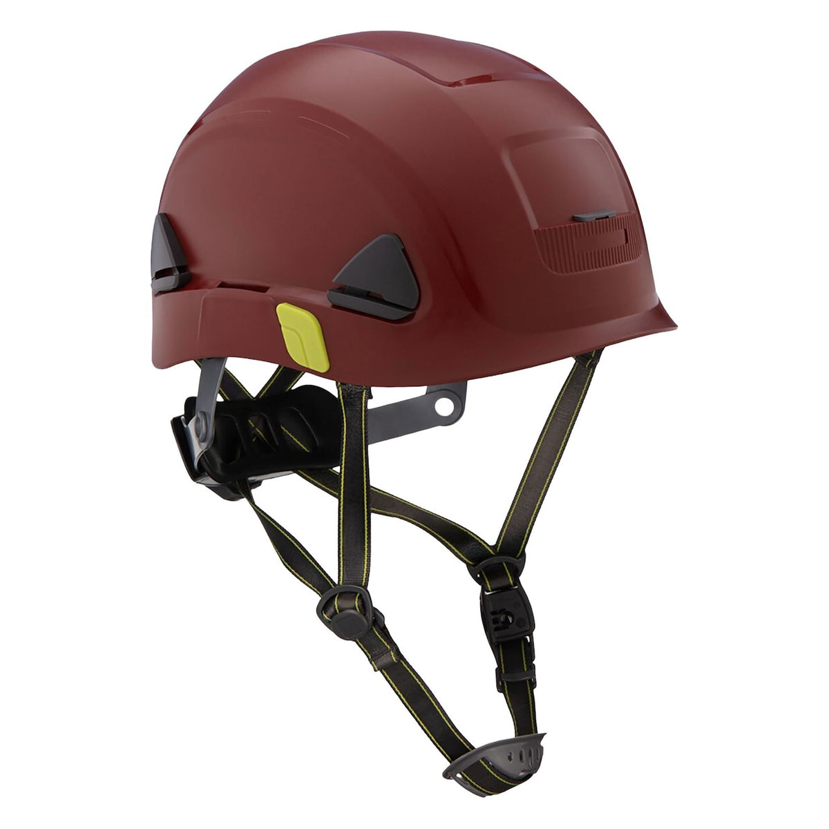 Fibre-Metal CSH100 Type II Non-Vented, Industrial Climbing Helmet with HDPE Shell, 8-Point Textile Suspension, Wheel Ratchet Adjustment and a 4-Point Chinstrap