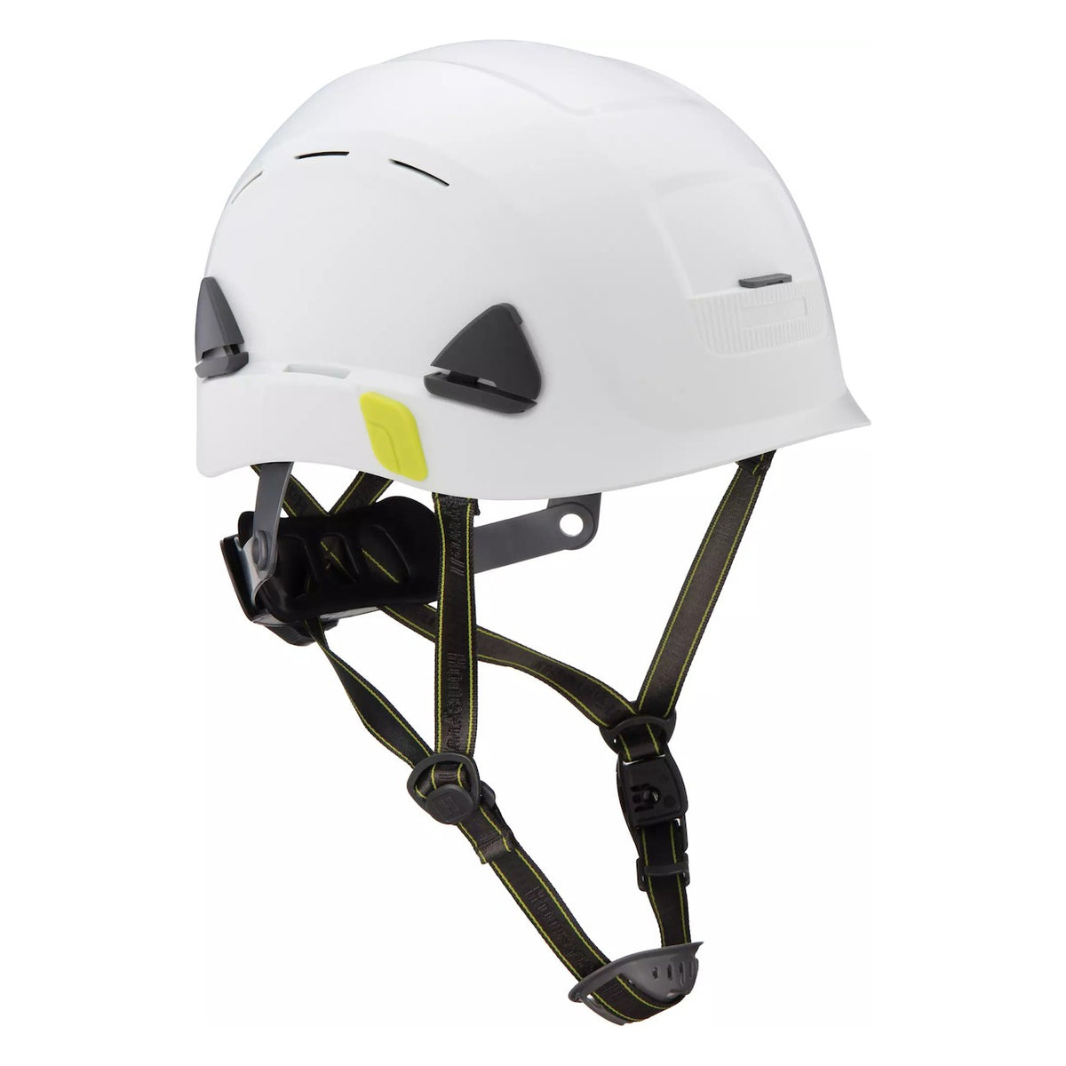 Fibre-Metal CSH110 Type II Vented, Industrial Climbing Helmet with HDPE Shell, 8-Point Textile Suspension, Wheel Ratchet Adjustment and a 4-Point Chinstrap