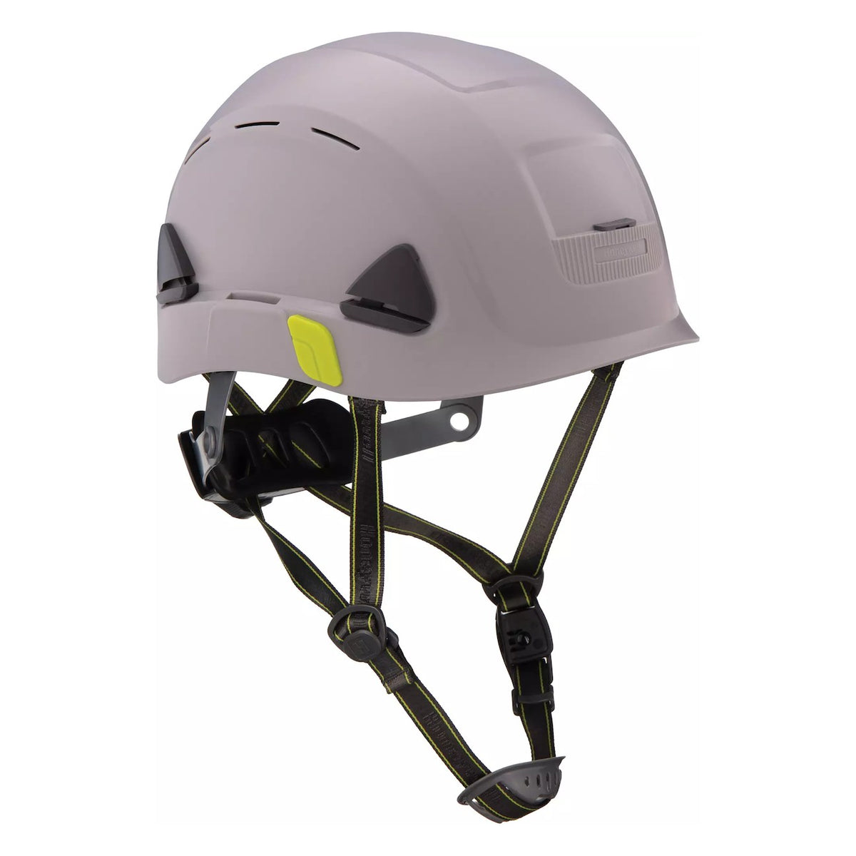 Fibre-Metal CSH110 Type II Vented, Industrial Climbing Helmet with HDPE Shell, 8-Point Textile Suspension, Wheel Ratchet Adjustment and a 4-Point Chinstrap