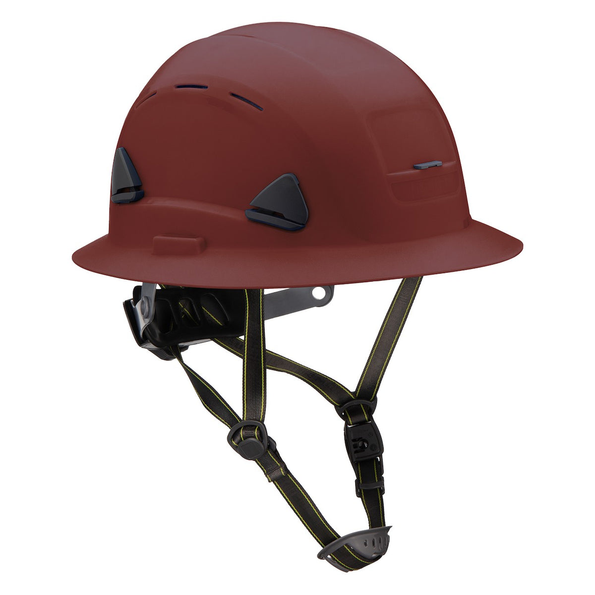 Fibre-Metal CSH130 Type II Vented, Full Brim Industrial Climbing Helmet with HDPE Shell, 8-Point Textile Suspension, Wheel Ratchet Adjustment and a 4-Point Chinstrap
