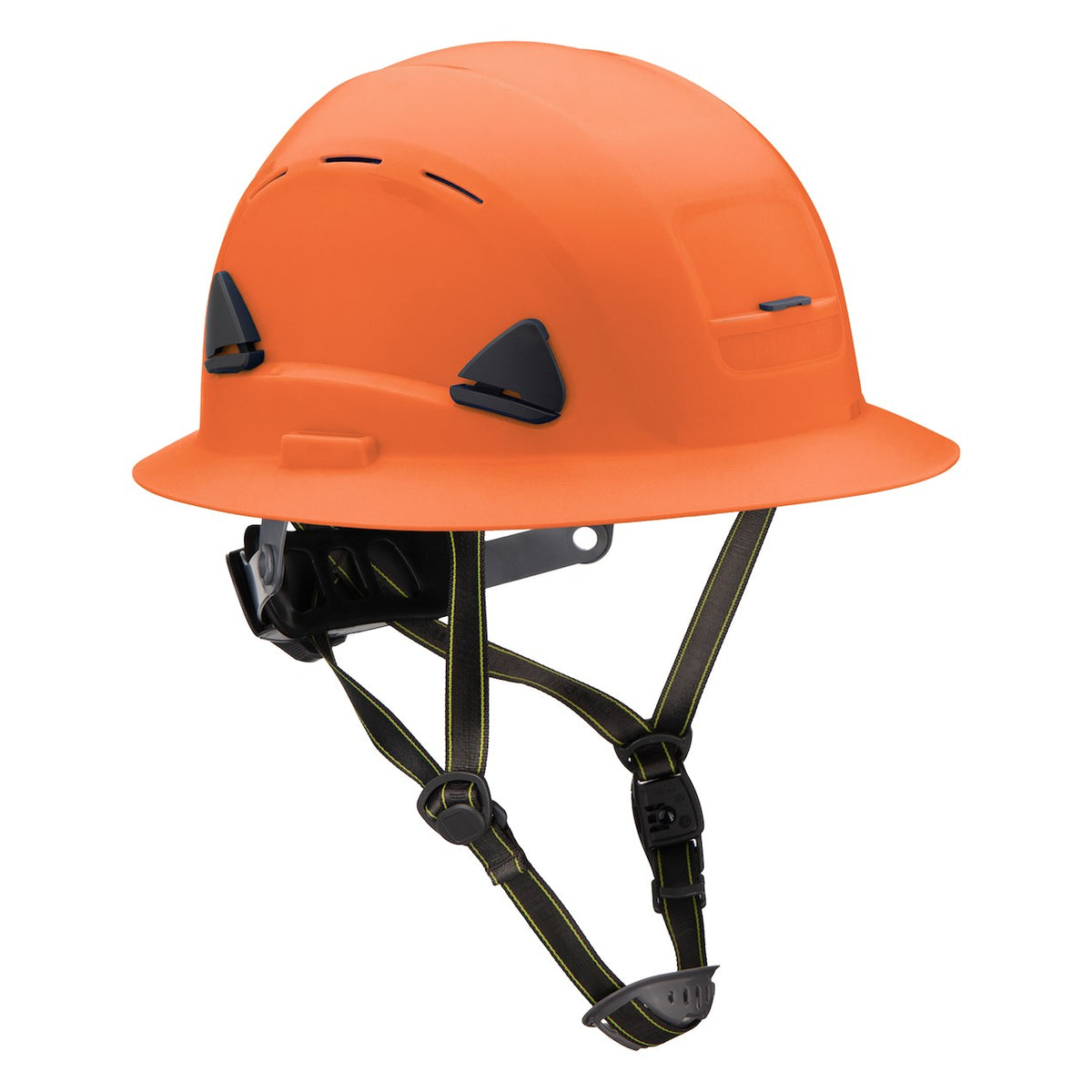 Fibre-Metal CSH130 Type II Vented, Full Brim Industrial Climbing Helmet with HDPE Shell, 8-Point Textile Suspension, Wheel Ratchet Adjustment and a 4-Point Chinstrap