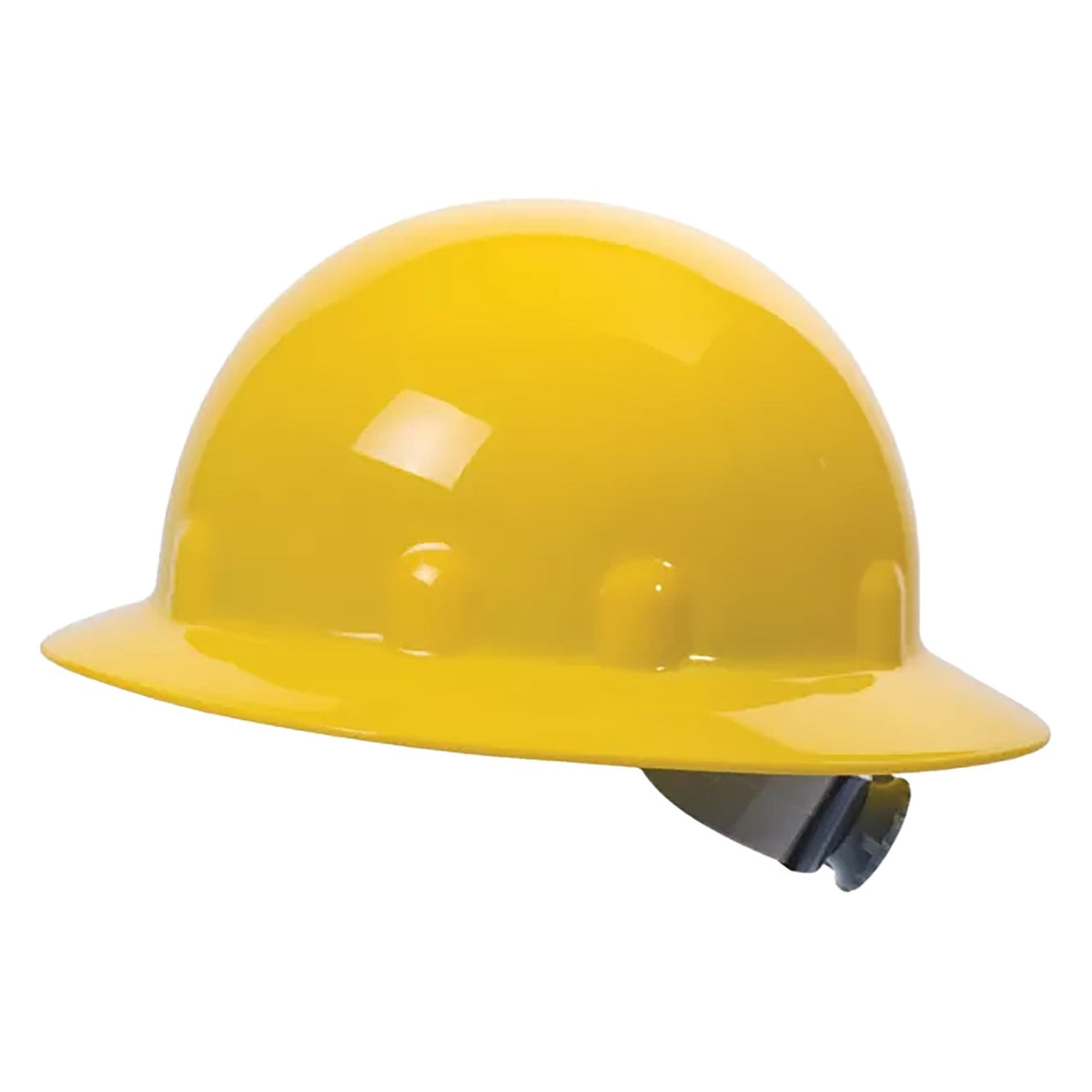 Fibre-Metal E1RW Type I, Full Brim Smooth Dome Hard Hat with Thermoplastic Shell, 8-Point SuperEight™ Suspension and Wheel Ratchet Adjustment