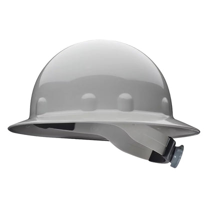 Fibre-Metal E1RW Type I, Full Brim Smooth Dome Hard Hat with Thermoplastic Shell, 8-Point SuperEight™ Suspension and Wheel Ratchet Adjustment