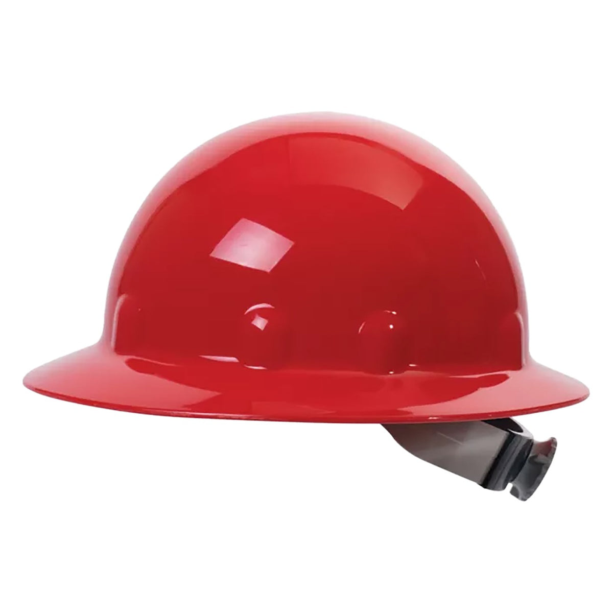 Fibre-Metal E1RW Type I, Full Brim Smooth Dome Hard Hat with Thermoplastic Shell, 8-Point SuperEight™ Suspension and Wheel Ratchet Adjustment