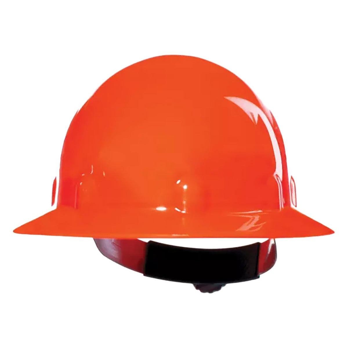 Fibre-Metal E1RW Type I, Full Brim Smooth Dome Hard Hat with Thermoplastic Shell, 8-Point SuperEight™ Suspension and Wheel Ratchet Adjustment