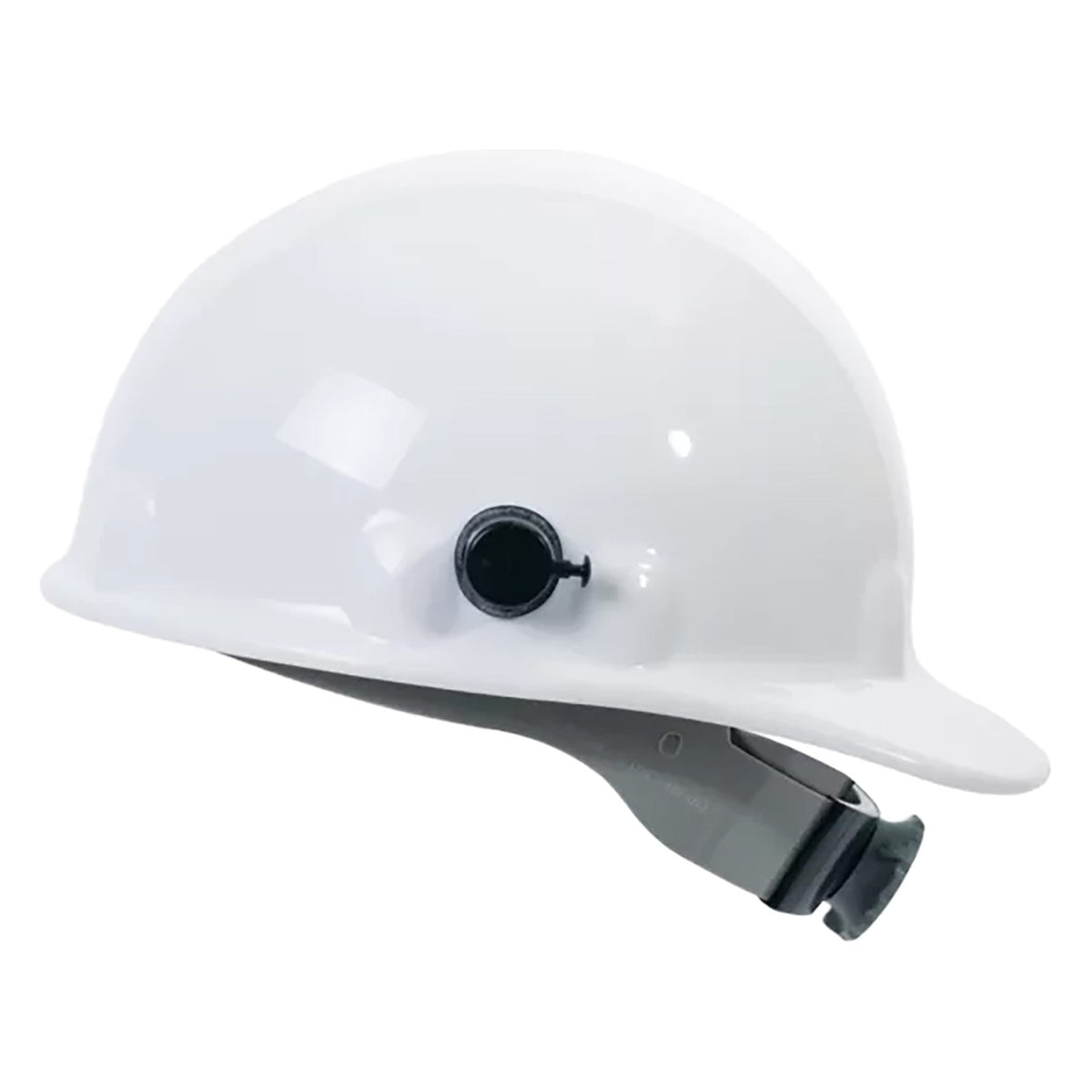 Fibre-Metal E2QRW Type I, Non-Vented, Cap-Style Smooth Dome Hard Hat with Heat Resistant Thermoplastic HDPE Shell, 8-Point SuperEight™ Suspension and Wheel Ratchet Adjustment, Includes Quick-Lok® Accessory