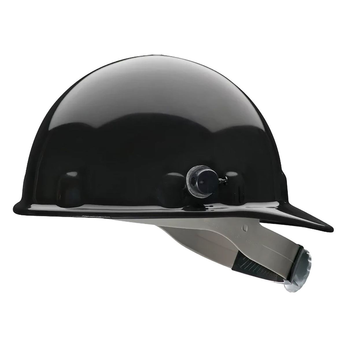 Fibre-Metal E2QRW Type I, Non-Vented, Cap-Style Smooth Dome Hard Hat with Heat Resistant Thermoplastic HDPE Shell, 8-Point SuperEight™ Suspension and Wheel Ratchet Adjustment, Includes Quick-Lok® Accessory