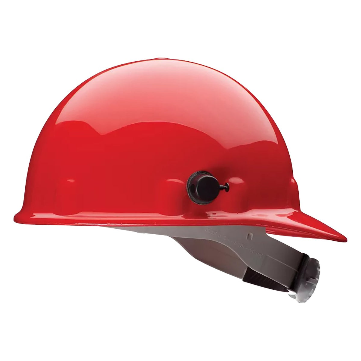 Fibre-Metal E2QRW Type I, Non-Vented, Cap-Style Smooth Dome Hard Hat with Heat Resistant Thermoplastic HDPE Shell, 8-Point SuperEight™ Suspension and Wheel Ratchet Adjustment, Includes Quick-Lok® Accessory