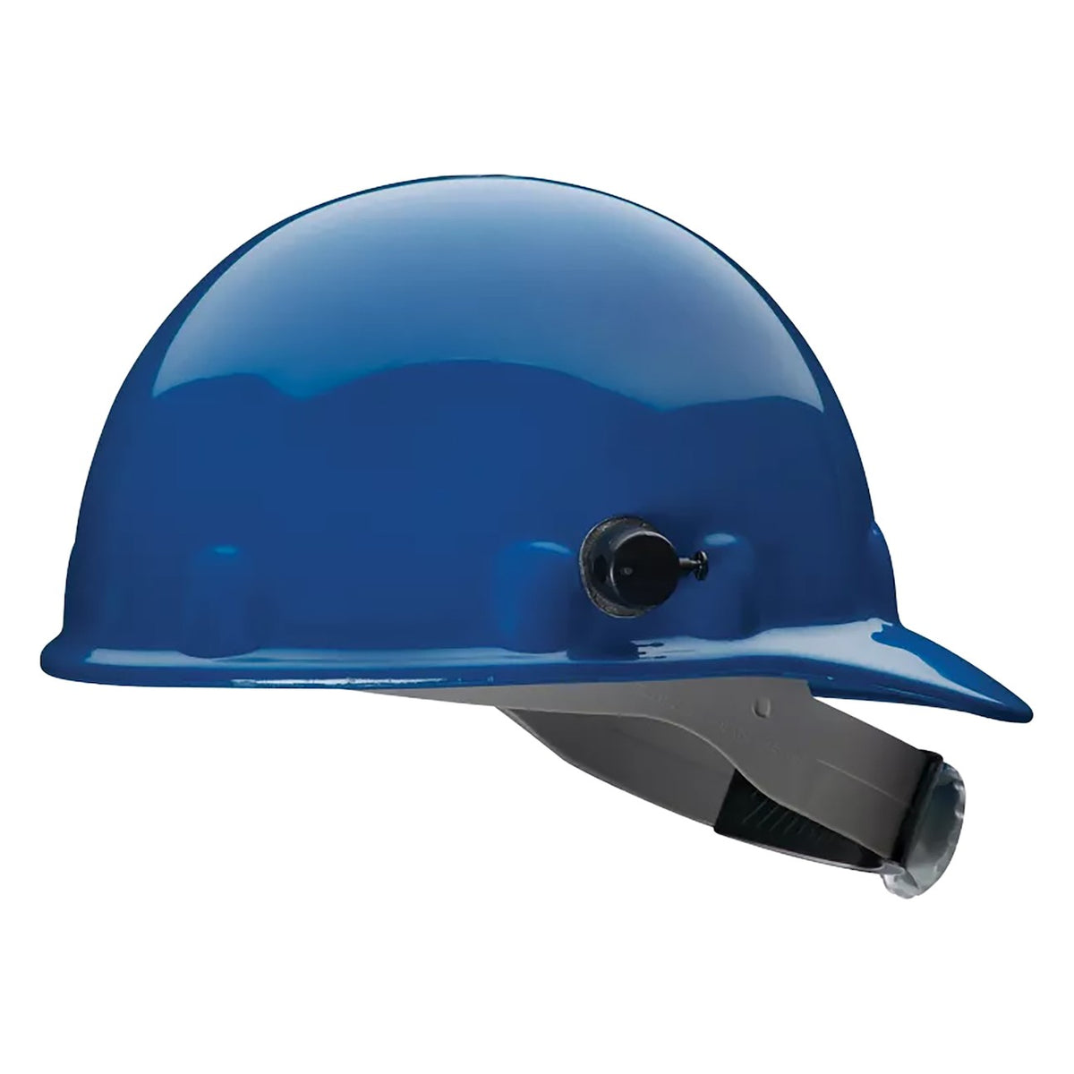 Fibre-Metal E2QRW Type I, Non-Vented, Cap-Style Smooth Dome Hard Hat with Heat Resistant Thermoplastic HDPE Shell, 8-Point SuperEight™ Suspension and Wheel Ratchet Adjustment, Includes Quick-Lok® Accessory