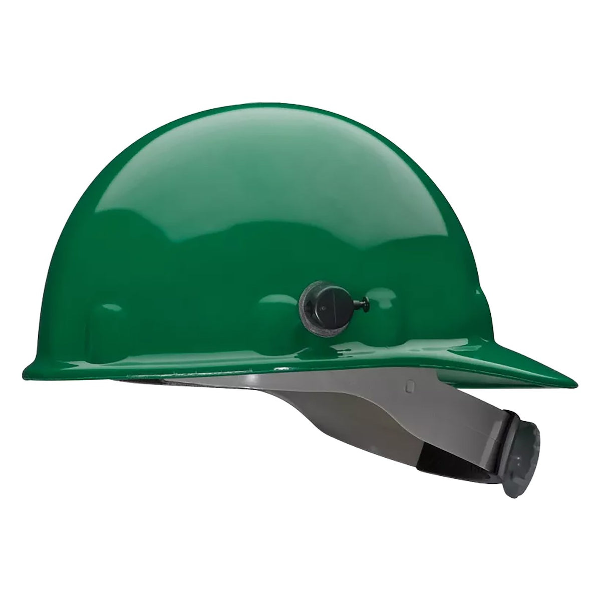 Fibre-Metal E2QRW Type I, Non-Vented, Cap-Style Smooth Dome Hard Hat with Heat Resistant Thermoplastic HDPE Shell, 8-Point SuperEight™ Suspension and Wheel Ratchet Adjustment, Includes Quick-Lok® Accessory
