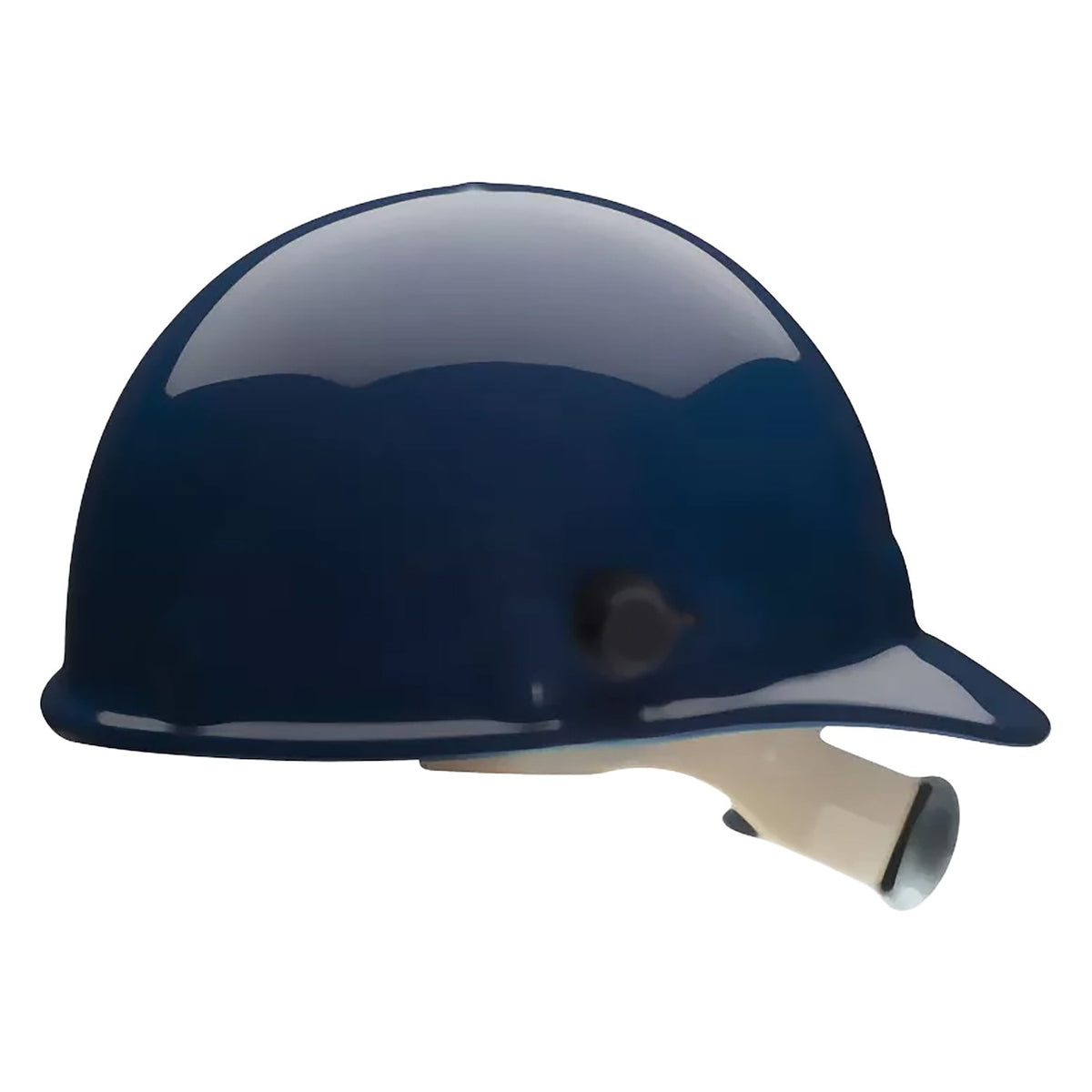 Fibre-Metal E2QRW Type I, Non-Vented, Cap-Style Smooth Dome Hard Hat with Heat Resistant Thermoplastic HDPE Shell, 8-Point SuperEight™ Suspension and Wheel Ratchet Adjustment, Includes Quick-Lok® Accessory