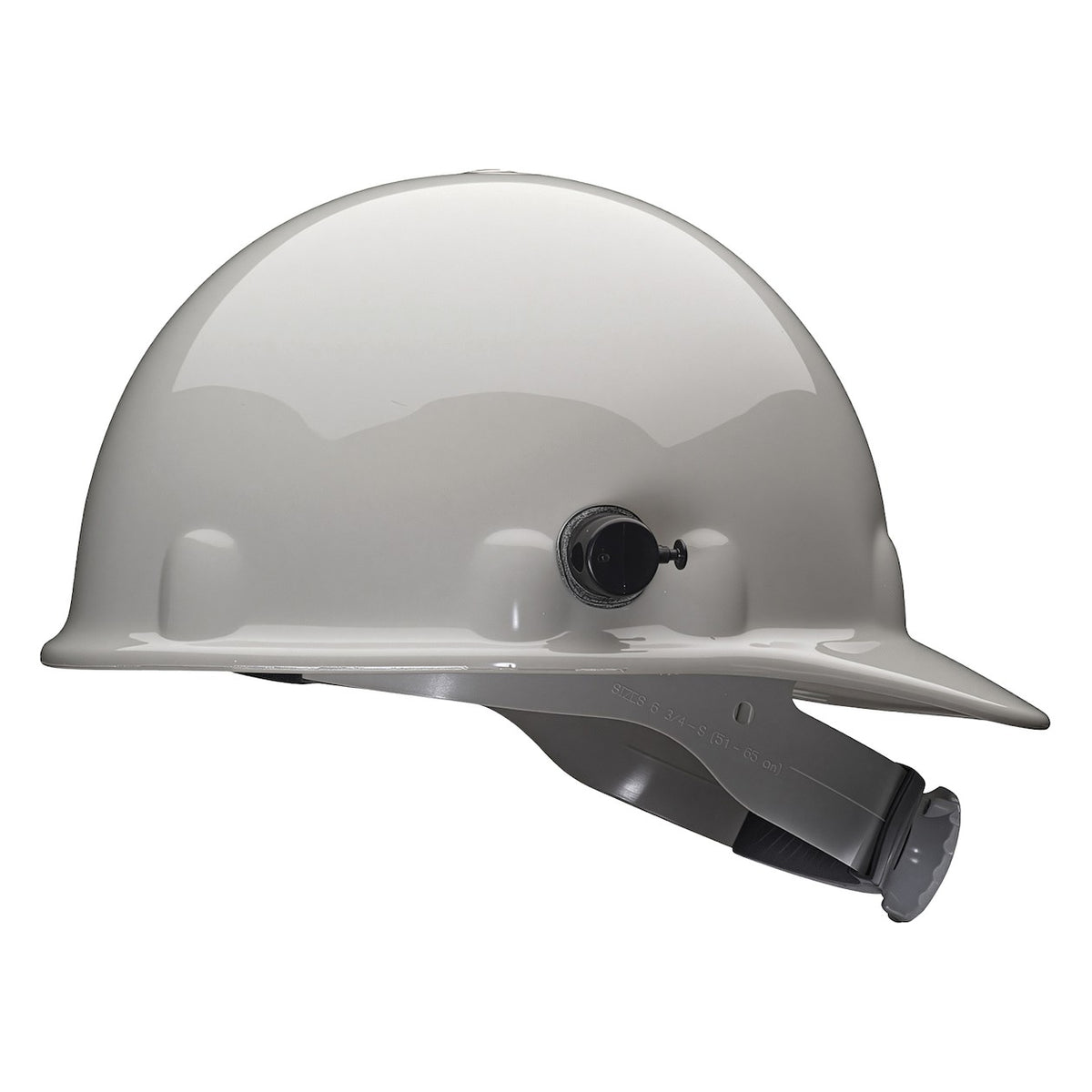 Fibre-Metal E2QSW Type I, Non-Vented, Cap-Style Smooth Dome Hard Hat with Heat Resistant Thermoplastic HDPE Shell, 8-Point SuperEight™ Suspension and SwingStrap Wheel Ratchet Adjustment, Includes Quick-Lok® Accessory