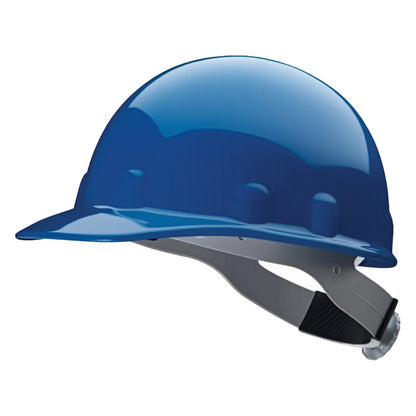Fibre-Metal E2QSW Type I, Non-Vented, Cap-Style Smooth Dome Hard Hat with Heat Resistant Thermoplastic HDPE Shell, 8-Point SuperEight™ Suspension and SwingStrap Wheel Ratchet Adjustment, Includes Quick-Lok® Accessory