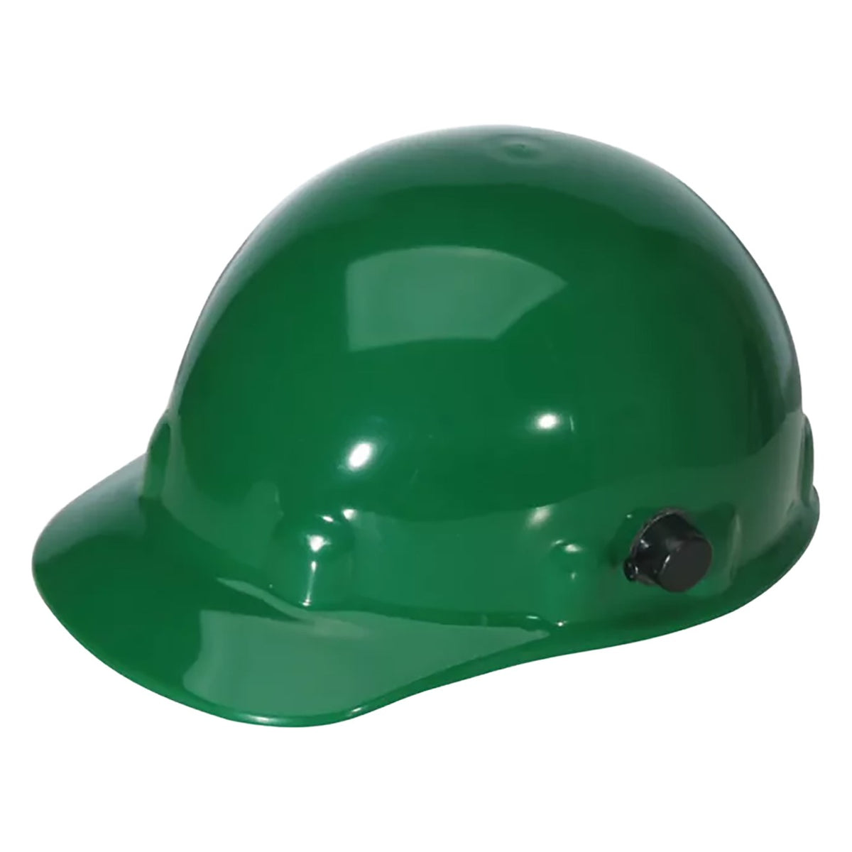 Fibre-Metal E2QSW Type I, Non-Vented, Cap-Style Smooth Dome Hard Hat with Heat Resistant Thermoplastic HDPE Shell, 8-Point SuperEight™ Suspension and SwingStrap Wheel Ratchet Adjustment, Includes Quick-Lok® Accessory