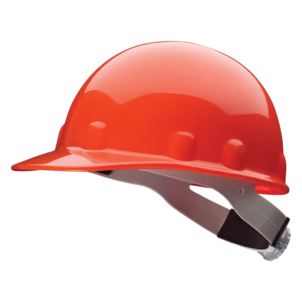 Fibre-Metal E2RW Type I, Non-Vented, Cap-Style Smooth Dome Hard Hat with Heat Resistant Thermoplastic HDPE Shell, 8-Point SuperEight™ Suspension and Wheel Ratchet Adjustment