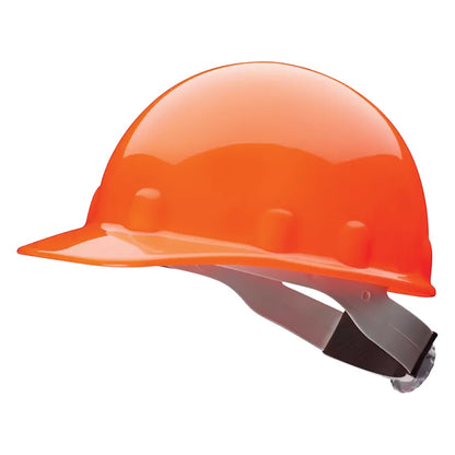 Fibre-Metal E2RW Type I, Non-Vented, Cap-Style Smooth Dome Hard Hat with Heat Resistant Thermoplastic HDPE Shell, 8-Point SuperEight™ Suspension and Wheel Ratchet Adjustment