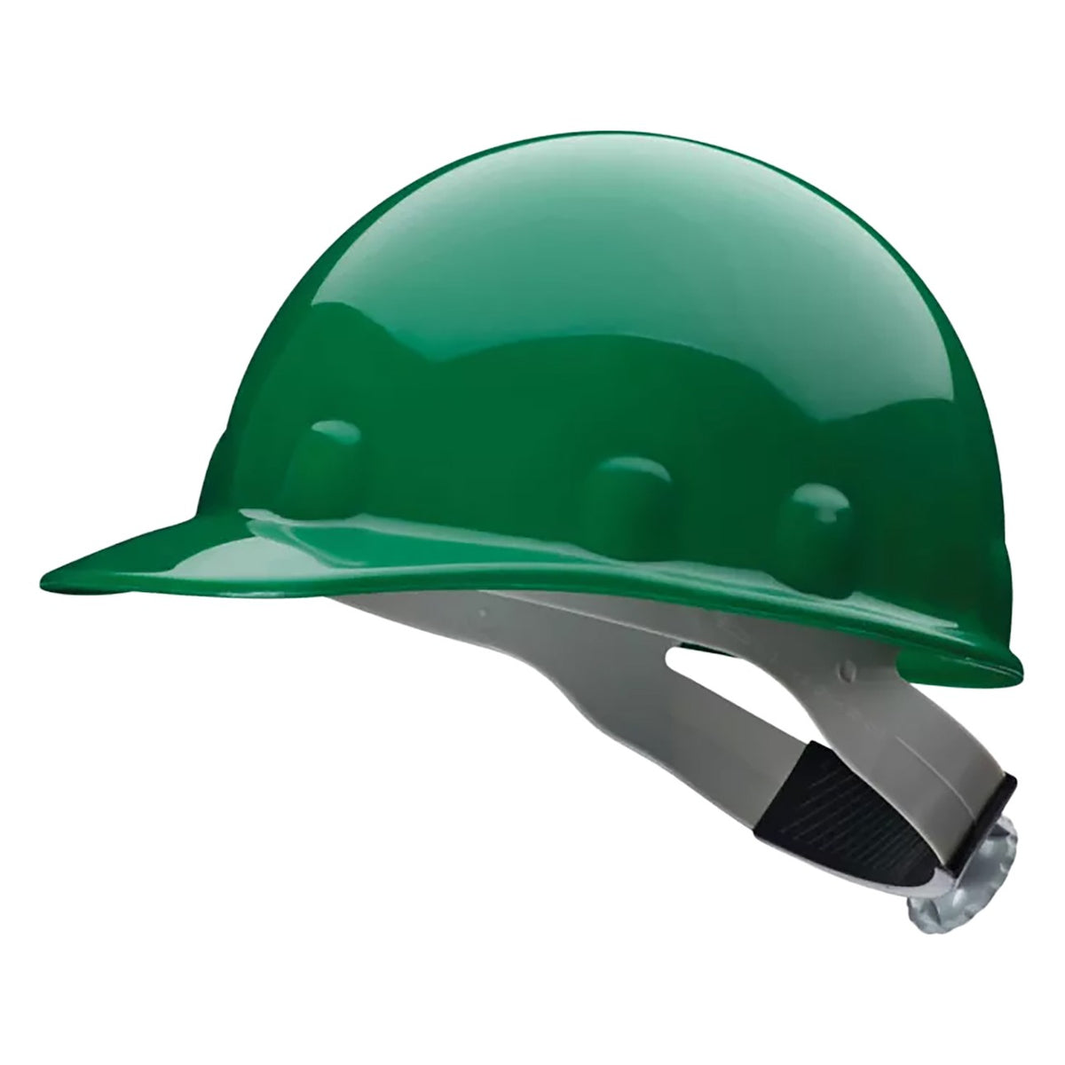 Fibre-Metal E2RW Type I, Non-Vented, Cap-Style Smooth Dome Hard Hat with Heat Resistant Thermoplastic HDPE Shell, 8-Point SuperEight™ Suspension and Wheel Ratchet Adjustment